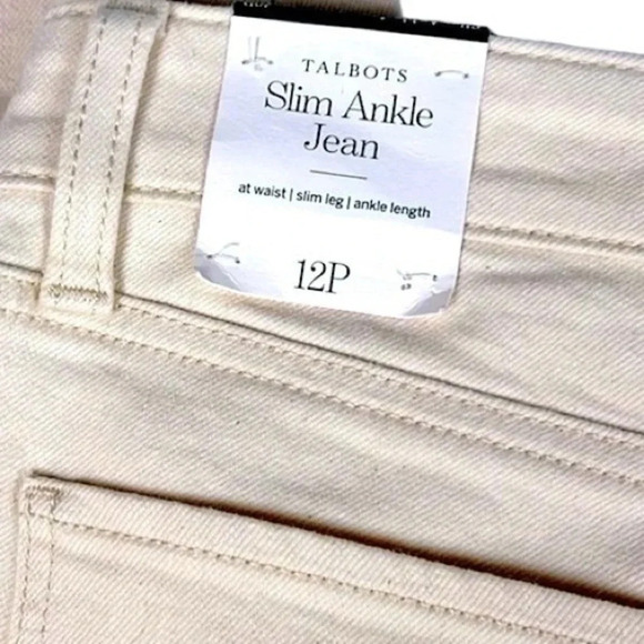 Talbots New Women’s 12P Slimming Panel Ankle Jean - Picture 6 of 7